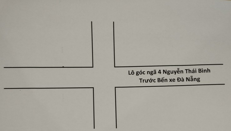 Đất lô góc mặt tiền đường Nguyễn Thái Bình, trước bến xe Trung Tâm Đà Nẵng